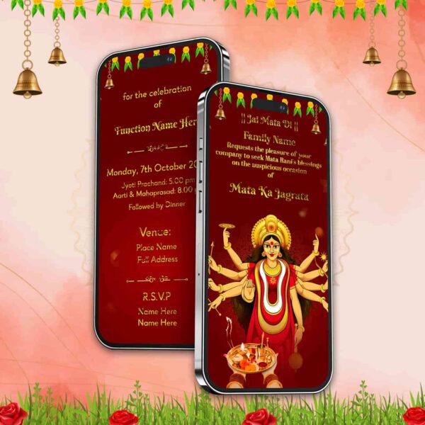 Mata ka Jagrata Invitation Video Card
